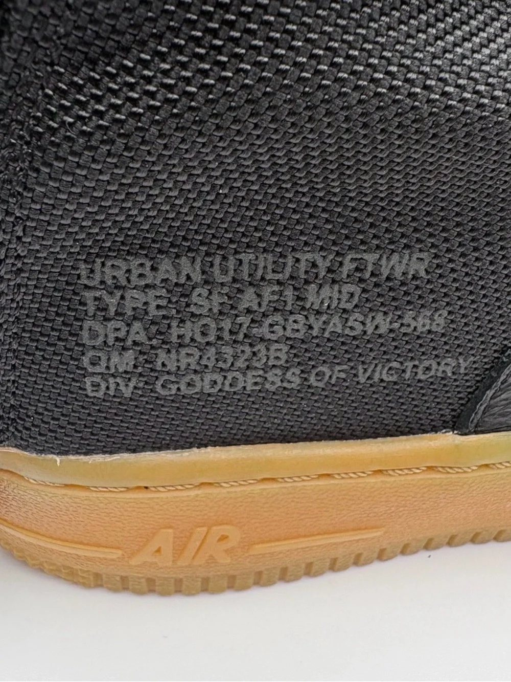 Nike Black High-Top Sneakers with Gum Sole